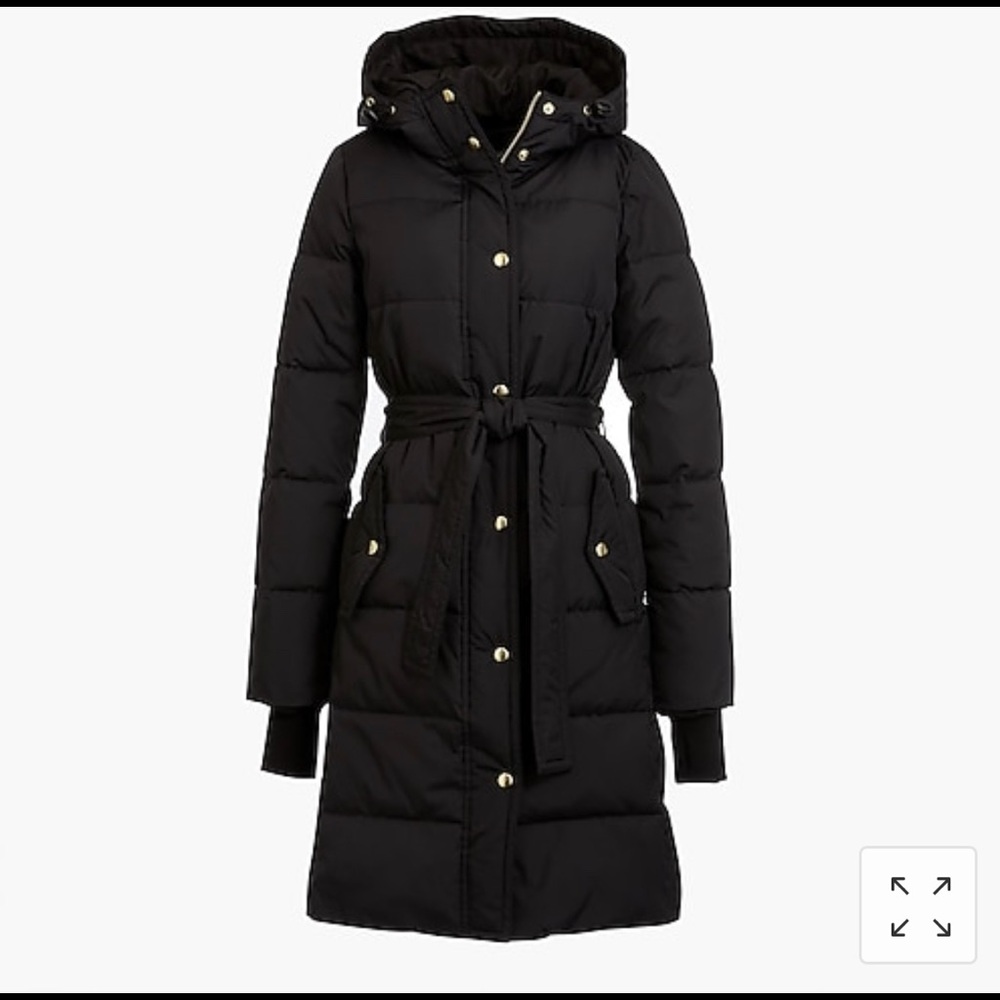 NWT J Crew Mercantile Long Puffer Coat